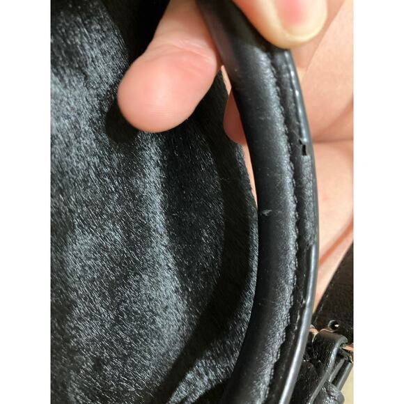 MICHAEL KORS, LARGE DYED CALF HAIR BLACK LEATHER SHOULDER BAG - Picture 16 of 16